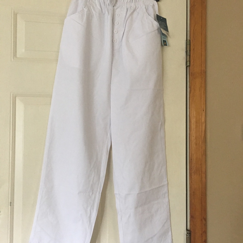 NWT White Adar Uniforms scrub Bottoms